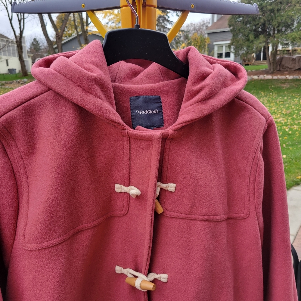 💥💥SOLD💥💥💥Modcloth Rose Duffle Coat - Picture 1 of 11